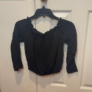 Brandy Melville Black off the shoulder Top